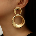 Hollow Hoop Golden Earrings
