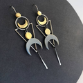 Moon Dangling Earrings