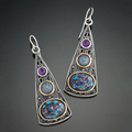 Cosmic Earrings in Sterling Silver