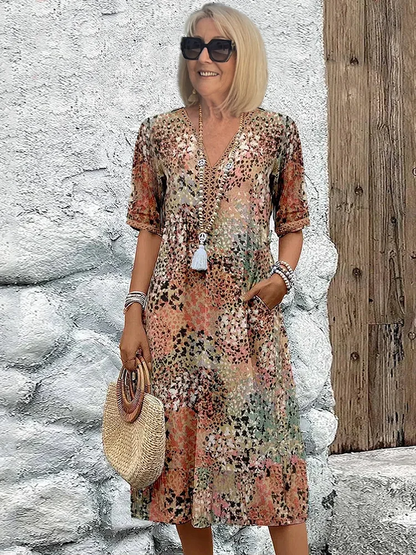 LM | Flattering midi dress for effortless island elegance