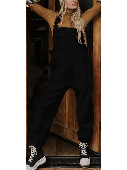 LM | Women's fleece thermal overall with zipped pockets