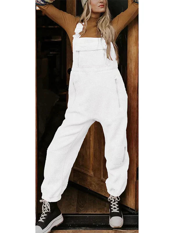 LM | Women's fleece thermal overall with zipped pockets