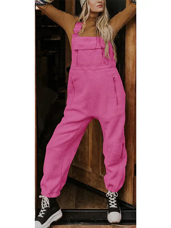 LM | Women's fleece thermal overall with zipped pockets