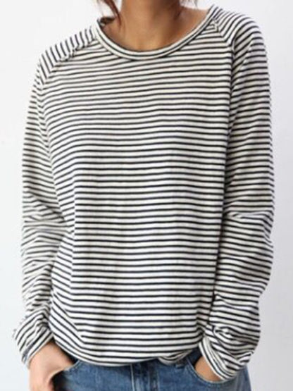 LM | Striped long-sleeved top