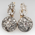 Mandala Crystal Flower Earrings