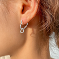 Silver Heart Earrings