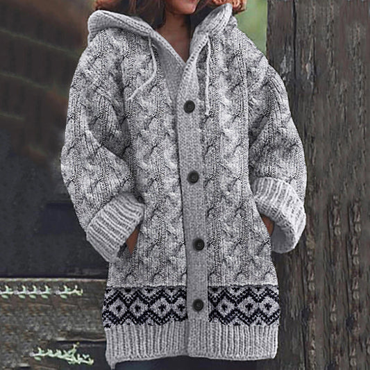 Vintage Fairman Island Knit Jacquard Cardigan Sweater artswardrobe