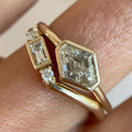 Irregular Zirconia Form Ring Set