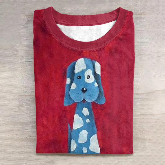 Comstylish Spotted Funny Dog ​​Print Women'S T-Shirt