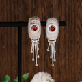 Jellyfish Red Crystal Earrings