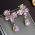 Pink Daisy Dangling Earrings