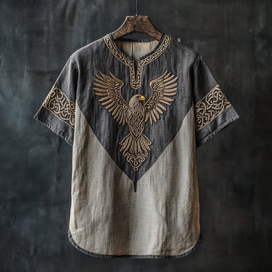 Mens Vintage Viking Eagle Celtic Design Shirt artswardrobe