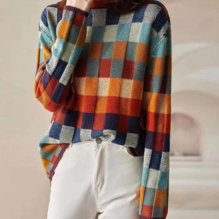 LM | Elegant plaid sweater