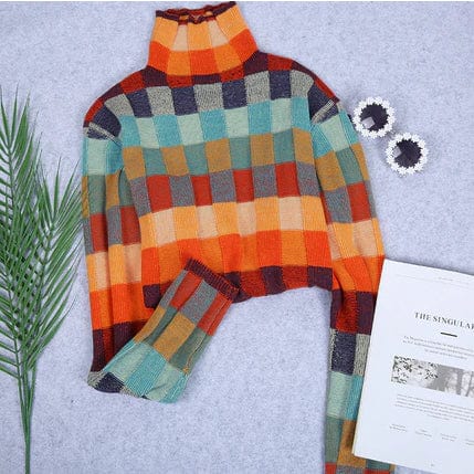 LM | Elegant plaid sweater