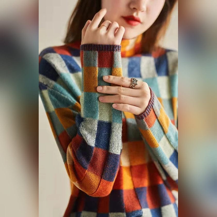 LM | Elegant plaid sweater
