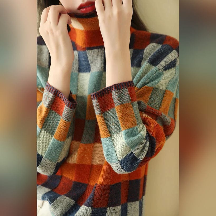 LM | Elegant plaid sweater