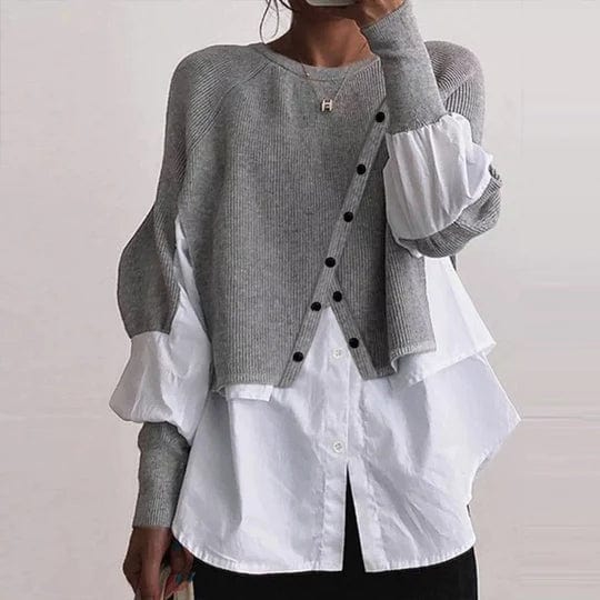 LM | Elegant sweater with shirt