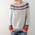 LM | Gray boho-style sweater