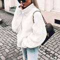LM | Sweater with half-high collar