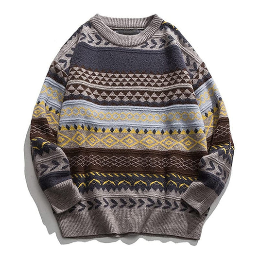 LM | Retro casual knitted sweater 2024