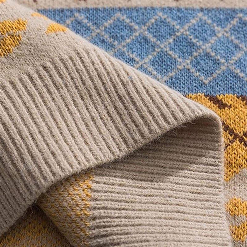 LM | Retro casual knitted sweater 2024