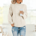 LM | Beige Stylish turtleneck sweater