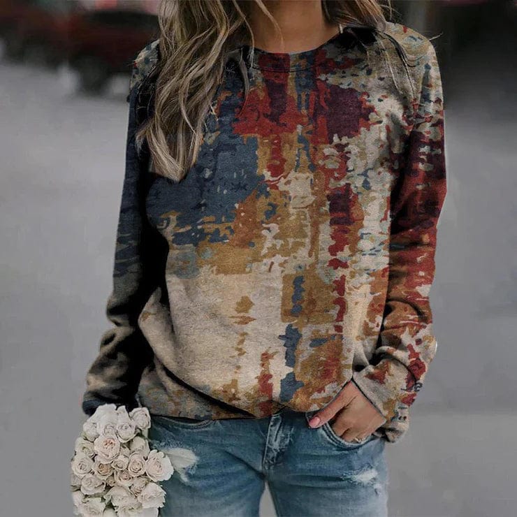LM | Sweater with abstract print