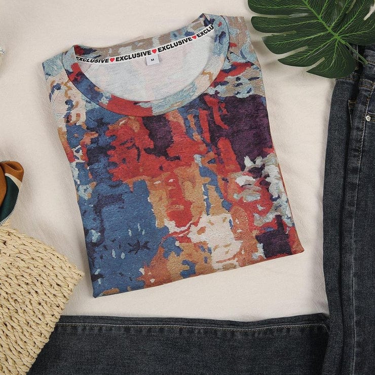 LM | Sweater with abstract print