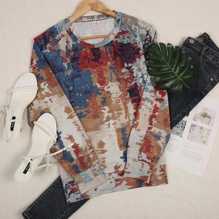 LM | Sweater with abstract print