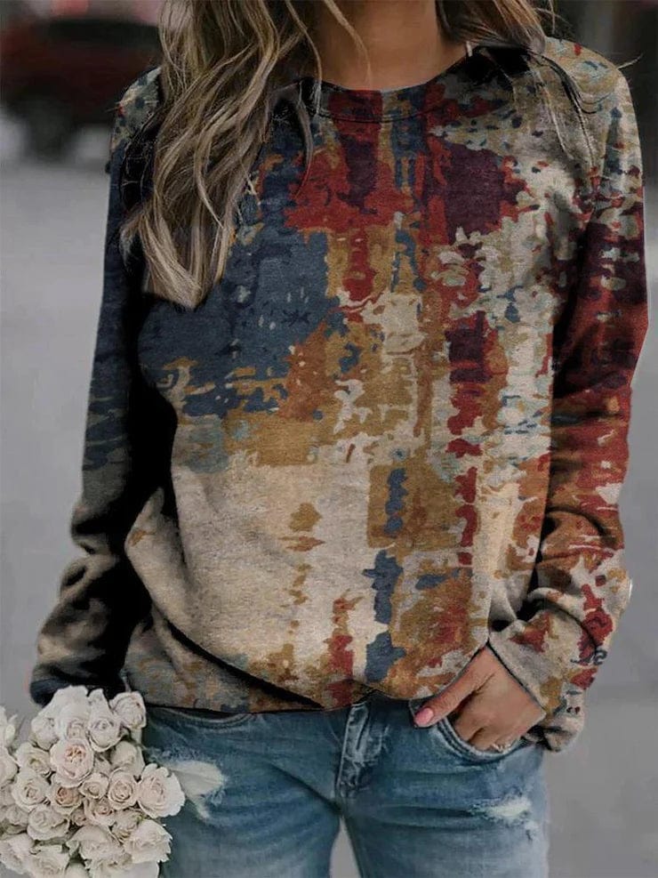 LM | Sweater with abstract print