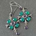 Green Zirconia Earrings
