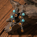 Earrings With Zirconia and Opal in Silver