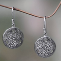 Rounded Hollow Silver Earrings