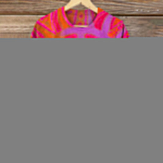 Hippie Art Print Casual Short Sleeve T-shirt