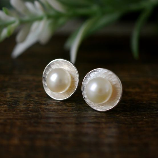 Lunar Pearl Earrings