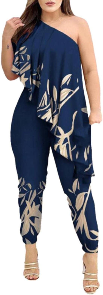 LM | Asymmetric ruffle jumpsuit