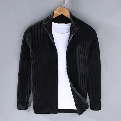 LM | Knitted sweater with stand-up collar 2024