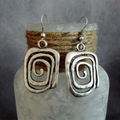 Spiral Earrings in Silver