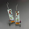 Earrings With Antique Enamel