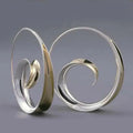 Earrings With Spiral Waves