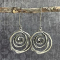 Silver Labyrinth Earrings