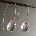 Grey Crystal Drop Earrings