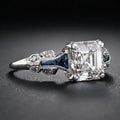 Brilliant Ring in Blue and Silver