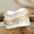 Spinner Thin Gold & Silver Ring