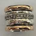 Thick Ring in Gold and Silver