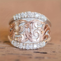 Silver & Rose Ring