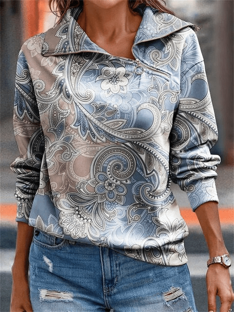 LM | Elegant sweater with zipper