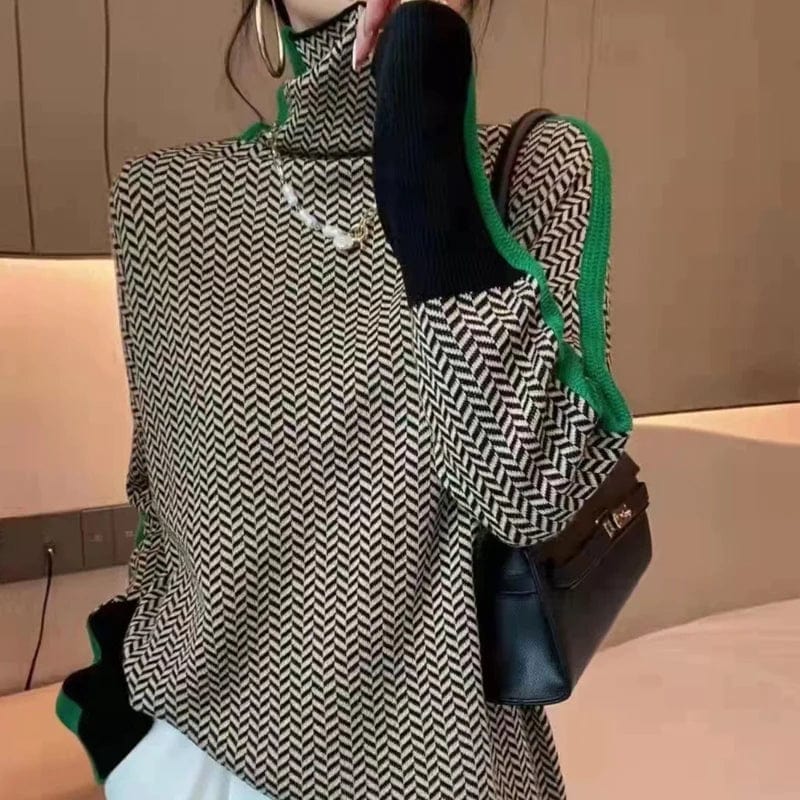 LM | Sweater with geometric print