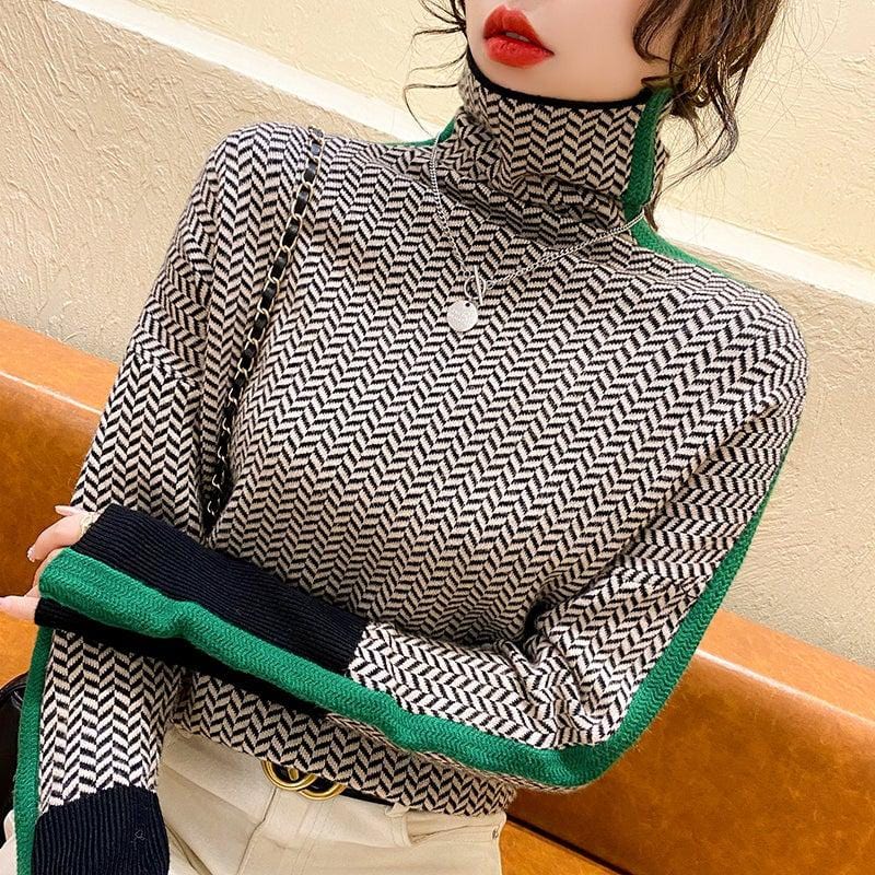 LM | Sweater with geometric print