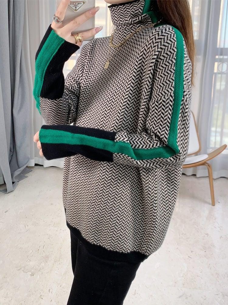 LM | Sweater with geometric print